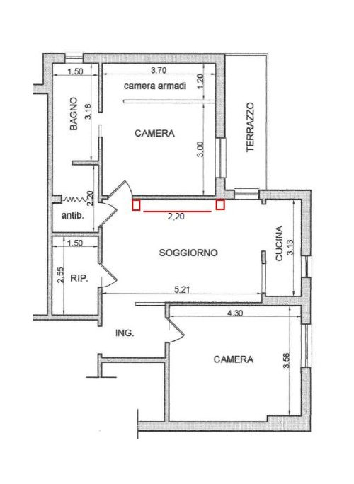 Idee varie di arredamento (soprattutto soggiorno) Misure soggiorno