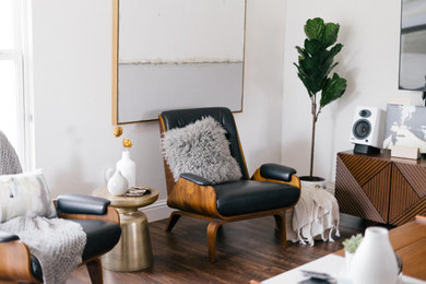 Inspiration for a 1950s living room remodel in Dallas