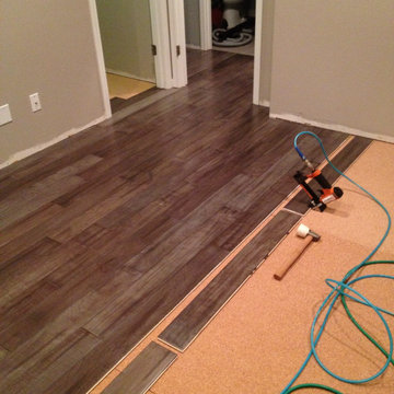 Hardwood Flooring and Stairs - Staple down over cork underlayment