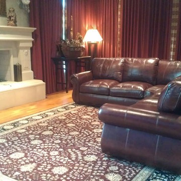 Asian Inspired Family Room