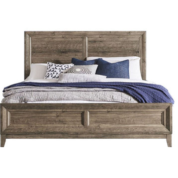 Liberty Furniture Ridgecrest Panel Bed in Cobblestone - Queen
