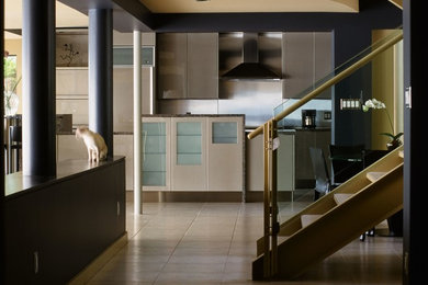 Example of a trendy kitchen design in Vancouver