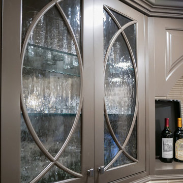 Lower Level Remodel with Bar, Kitchen and Wine Room