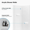 OVE Decors Breeze 38 in. Shower Kit w/ Walls,Base,Clear Glass and Chrome Finish