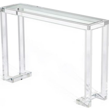 Ava Console Table, Clear