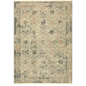 Karastan Titanium 39400-16004 Rug 5'3"x7'10" Sea Glass/Ivory Rug