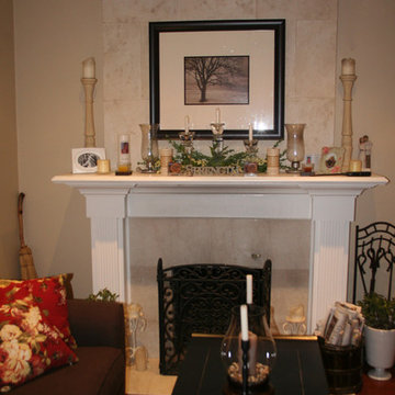 Faux Stone Wall