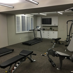 75 Beautiful Mid Sized Black Home Gym Pictures Ideas Houzz
