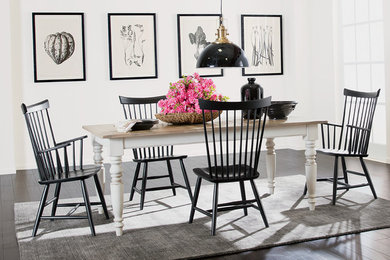 Example of a trendy dining room design in Seattle