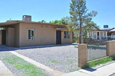 Large minimalist home design photo in Phoenix