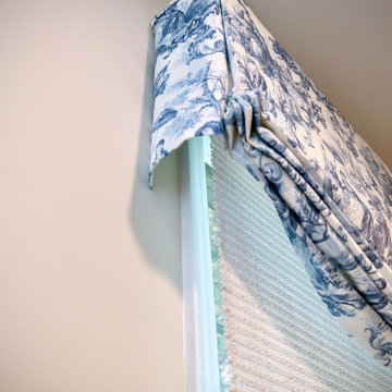 Custom Toile Window Treatments - detail