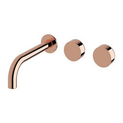 Milli Pure 200 Wall Basin Hostess System Rose Gold - Bathtub and Shower Tap Sets