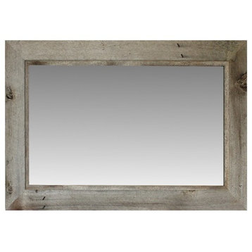 Rustic Mirror, Western Rustic Style With Raised Inside Edge, 16x20