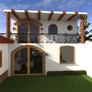 Propuesta de Fachada de casa de campo
