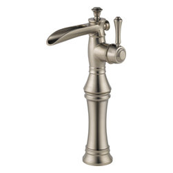 Delta Cassidy Single Hole - Single Handle Channel Spout w/ Riser - Bathroom Sink Faucets