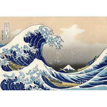 The Great Wave Off Kanagawa by Katsushika Hokusai, art print