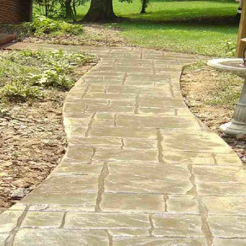 Germanton Road - Stamped Concrete Sidewalk
