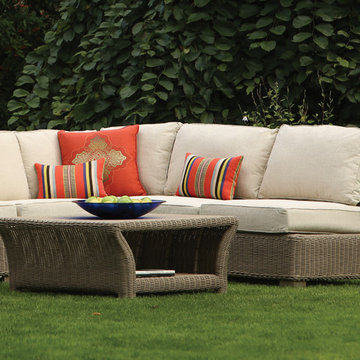 Outdoor Wicker Cocktail Table