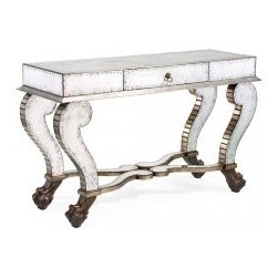 Aged Eglomise Console Table - Console Tables