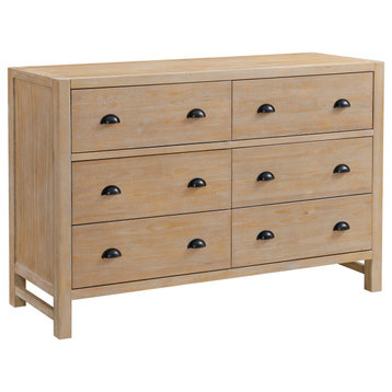 Arden 6-Drawer Wood Double Dresser