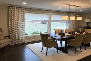 Dining room - transitional dining room idea in Cleveland