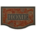 Mohawk Home - Mohawk Home Cozy Jacobean Chestnut 2' x 3' Door Mat - Fashion and function meet in this stunning geometric inspired doormat - ideal for porches, patios, mud rooms, garages, and more. Built tough with the dependable durability that you have come to trust from Mohawk, this mat is up for the challenge! Crafted in the U.S.A., these doormats feature an all-weather thick, coarse synthetic face, like natural coir, that is specially designed to trap dirt and absorb water. Finished with a sturdy, recycled rubber backing, this sustainable style is also ecofriendly and a perfect choice for the conscious consumer.