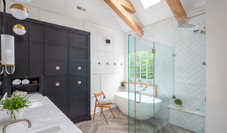 Room Tour: Clever Use of Space and Colour Reboots a Dull Bathroom