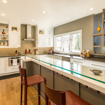 Rustic Modern Collectors Contemporary Kitchen & Family Room Remodel