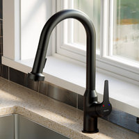 Karran Dockton Single-Handle Pull-Down Sprayer Kitchen Faucet, Matte Black