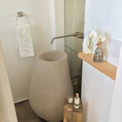 Limestone Countertops and Custom Sinks - Bathroom Sinks