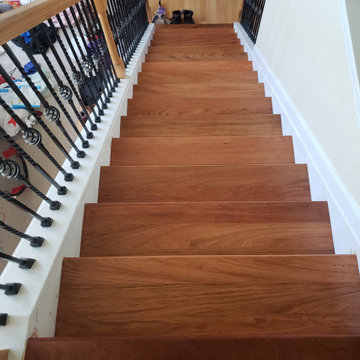 Stair Remodeling Atlanta, Brazilian Cherry