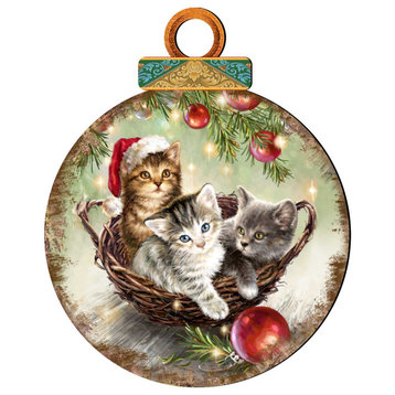 Christmas Kittens Ornament Ball