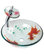 Glass Vessel Sink Koi Fish Waterfall Faucet Combo Pack |