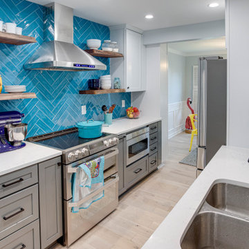 Transitional Barn Inspired Kitchen Springfield, VA