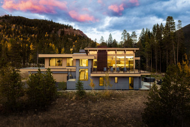 Example of a trendy exterior home design in Denver