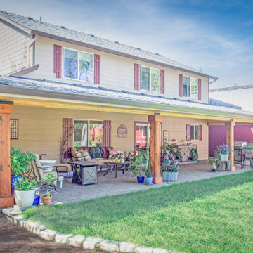 Hipped Patio Cover with Paver Patio