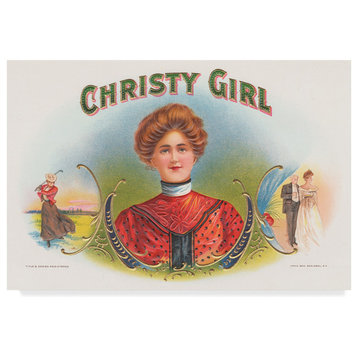 Art Of The Cigar 'Christy Girl' Canvas Art