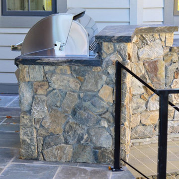 Cheyenne Natural Thin Stone Veneer Outdoor Living Grill