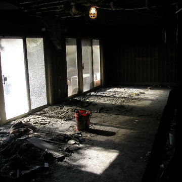 Golden Valley basement entertainment before