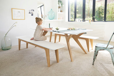 Table design scandinave en chêne