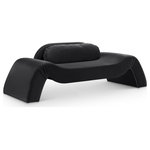 Meridian Furniture - Austin Upholstered Loveseat, Black, Velvet, Loveseat - Dare to be different with the Austin black velvet loveseat. Its avant-garde design and luxurious velvet upholstery offer a truly unexpected seating experience. The loveseat is a modern marvel that redefines comfort and style with its innovative design to create a truly unforgettable piece.