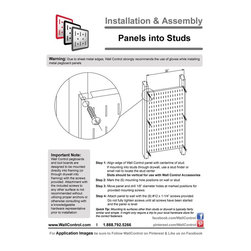 How To Install Wall Control Metal Pegboard Into Studs - Garage And Tool Storage