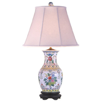 Blossom Porcelain Vase Table Lamp