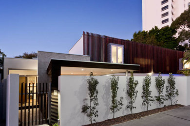 Photo of a contemporary entryway in Perth.