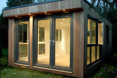 Design ideas for a traditional shed and granny flat in London.