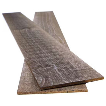 Thermally-Modified Barn Wood Wall Planks,5"W x 48"L,10.sq.ft. Antique, Pack of 6