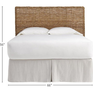 Headboard UNIVERSAL Queen Alabaster Chestnut White Bedding Not