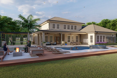 Home design - transitional home design idea in Tampa