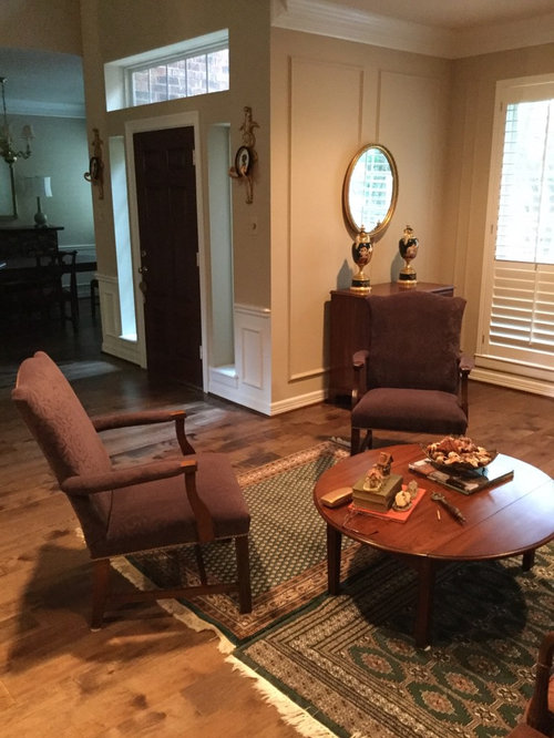 Oriental rug placement