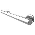 Preferred Bath Accessories - Balance Stainless Steel Grab Bar, 42', Bright Polished - Preferred Bath Accessories, Inc. is known for its innovative products and service excellence. Meticulously designed with the user in mind, the 6000 Balance Collection Decorative Grab Bars are engineered for safety and durability. Installed in your shower, tub, or near the toilet, they can help prevent falls. The strong 304 stainless steel mounting brackets can be secured with multiple screws and allow 0.20" horizontal adjustability for easy installation. Featuring fully-welded 100% stainless steel construction, decorative cover flanges and a beautiful polished finish, the ADA compliant grab bars provide sturdy support without sacrificing style.
